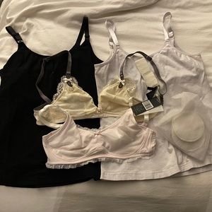 Breastfeeding Nursing Tank/Pads/Bra Lot